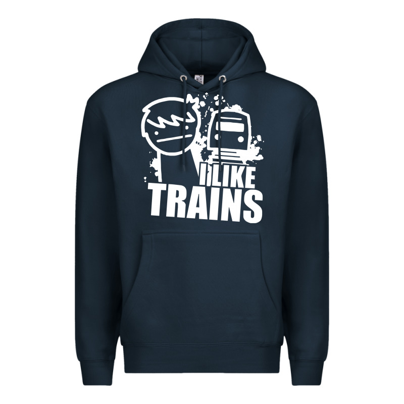 I Like Trains Premium Hoodie by linhVisuals | Teevron