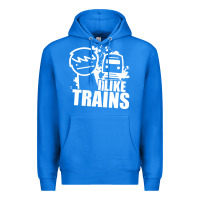 True Royal i like trains Premium Hoodie - linhVisuals