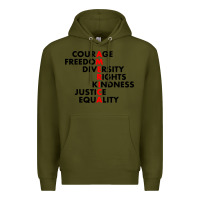 Army Green anti trump resist Premium Hoodie - linhVisuals