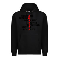 Black anti trump resist Premium Hoodie - linhVisuals