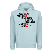 Blue Mist anti trump resist Premium Hoodie - linhVisuals