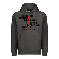 Charcoal Heather anti trump resist Premium Hoodie - linhVisuals