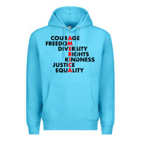 Ocean Blue anti trump resist Premium Hoodie - linhVisuals
