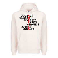 Pale Pink anti trump resist Premium Hoodie - linhVisuals