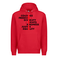 Red anti trump resist Premium Hoodie - linhVisuals