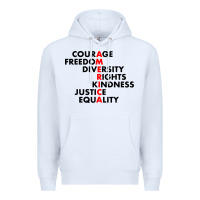White anti trump resist Premium Hoodie - linhVisuals