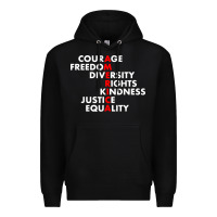 Black anti trump resist Premium Hoodie - linhVisuals