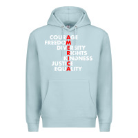 Blue Mist anti trump resist Premium Hoodie - linhVisuals
