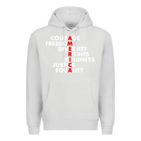Dove Grey anti trump resist Premium Hoodie - linhVisuals
