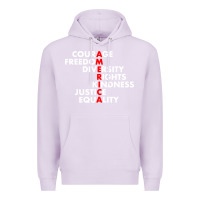 Lilac anti trump resist Premium Hoodie - linhVisuals