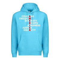 Ocean Blue anti trump resist Premium Hoodie - linhVisuals