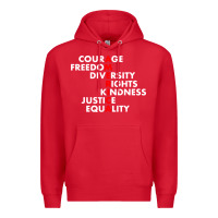 Red anti trump resist Premium Hoodie - linhVisuals