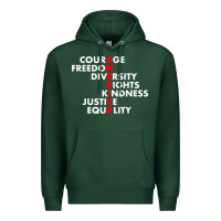 Sports Green anti trump resist Premium Hoodie - linhVisuals