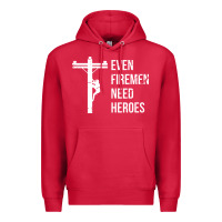Cardinal even firemen need heroes lineworker powerline technician premium Premium Hoodie - linhVisuals