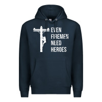 Navy even firemen need heroes lineworker powerline technician premium Premium Hoodie - linhVisuals