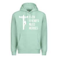 Seafoam even firemen need heroes lineworker powerline technician premium Premium Hoodie - linhVisuals
