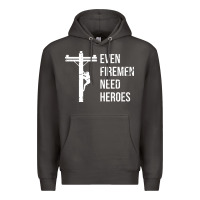 Smoke even firemen need heroes lineworker powerline technician premium Premium Hoodie - linhVisuals