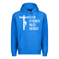 True Royal even firemen need heroes lineworker powerline technician premium Premium Hoodie - linhVisuals