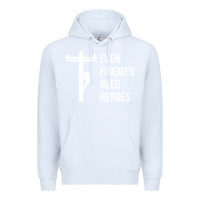 White even firemen need heroes lineworker powerline technician premium Premium Hoodie - linhVisuals