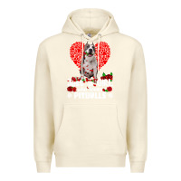 Sandshell pitbull lover dog roses funny just a girl who loves pitbull 213 pitbul Premium Hoodie - linhVisuals