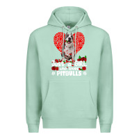 Seafoam pitbull lover dog roses funny just a girl who loves pitbull 213 pitbul Premium Hoodie - linhVisuals