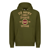 Army Green us army combat engineer combat engineer veteran gift pullover hoodie Premium Hoodie - linhVisuals
