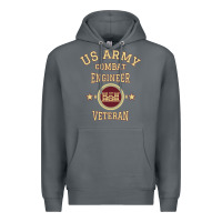 Rock us army combat engineer combat engineer veteran gift pullover hoodie Premium Hoodie - linhVisuals