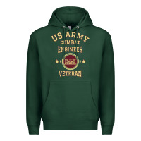 Sports Green us army combat engineer combat engineer veteran gift pullover hoodie Premium Hoodie - linhVisuals