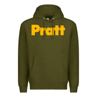 Army Green Pratt Institute Premium Hoodie - linhVisuals