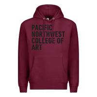 Burgundy Pacific Northwest College of Art Premium Hoodie - linhVisuals