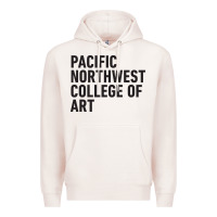 Pale Pink Pacific Northwest College of Art Premium Hoodie - linhVisuals