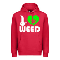 Cardinal i love weed fun Premium Hoodie - linhVisuals
