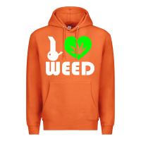 Carrot i love weed fun Premium Hoodie - linhVisuals