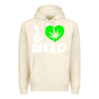 Tofu i love weed fun Premium Hoodie - linhVisuals