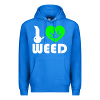 True Royal i love weed fun Premium Hoodie - linhVisuals