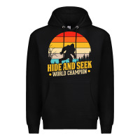 Black hide and seek world champion bigfoot t  shirt hide and seek world cham Premium Hoodie - linhVisuals
