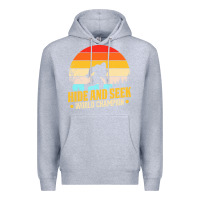 Heather Grey hide and seek world champion bigfoot t  shirt hide and seek world cham Premium Hoodie - linhVisuals