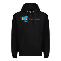 Black Ringling College of Art and Design Premium Hoodie - linhVisuals