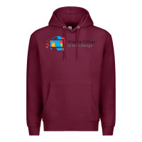Burgundy Ringling College of Art and Design Premium Hoodie - linhVisuals