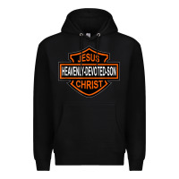 Black enjoy jesus christ heavenly devoted son parody religious tee t shirt Premium Hoodie - linhVisuals