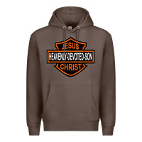 Coffee enjoy jesus christ heavenly devoted son parody religious tee t shirt Premium Hoodie - linhVisuals
