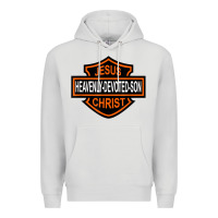 Dove Grey enjoy jesus christ heavenly devoted son parody religious tee t shirt Premium Hoodie - linhVisuals