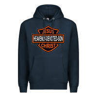 Navy enjoy jesus christ heavenly devoted son parody religious tee t shirt Premium Hoodie - linhVisuals