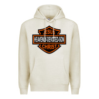 Oatmeal Heather enjoy jesus christ heavenly devoted son parody religious tee t shirt Premium Hoodie - linhVisuals