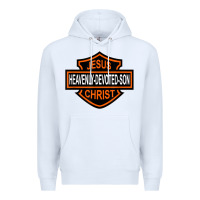 White enjoy jesus christ heavenly devoted son parody religious tee t shirt Premium Hoodie - linhVisuals