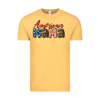 Vintage Mustard Western American Mama Mother's Day Vintage Tee - LillyAllenDesigns