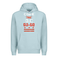 Blue Mist vintage washington d.c crank that go go music design gift. t shirt Premium Hoodie - linhVisuals