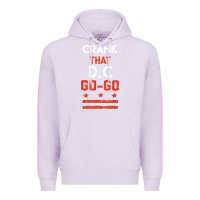 Lilac vintage washington d.c crank that go go music design gift. t shirt Premium Hoodie - linhVisuals
