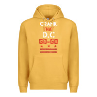 Mustard vintage washington d.c crank that go go music design gift. t shirt Premium Hoodie - linhVisuals