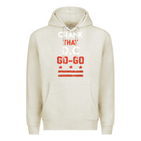 Oatmeal Heather vintage washington d.c crank that go go music design gift. t shirt Premium Hoodie - linhVisuals